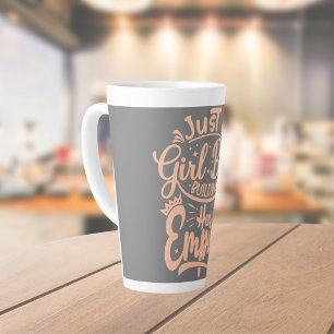 Girl Boss Gebäude Ihr Empire Word Art Milchtasse