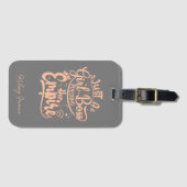 Girl Boss Gebäude Ihr Reich Personalisiert Gepäckanhänger (Vorderseite (Horizontal))