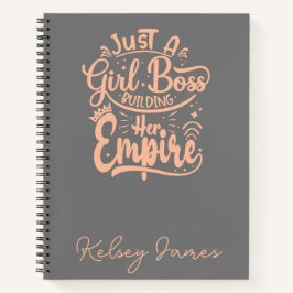 Girl Boss Gebäude Ihr Reich Personalisiert Notizblock