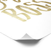 Girl Boss | Gold Art Print Fotodruck (Ecke)