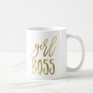 Girl Boss   Gold Coffee Tasse