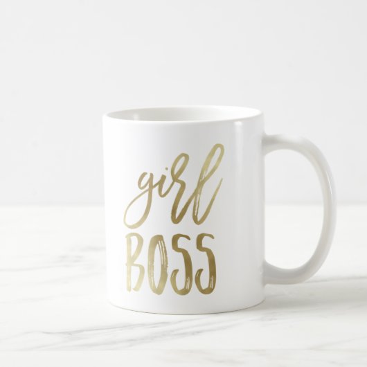 Girl Boss | Gold Coffee Tasse (Rechts)