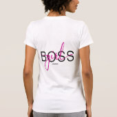 Girl Boss Hot Pink und Black T-Shirt (Rückseite)