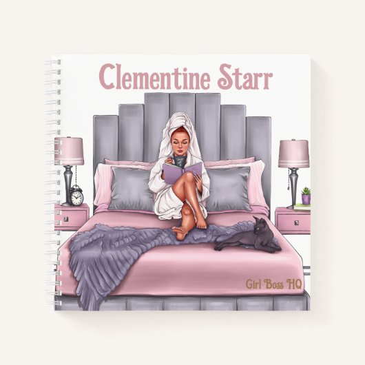 "Girl Boss HQ" Morning Planner Notebook Notizblock (Vorderseite)