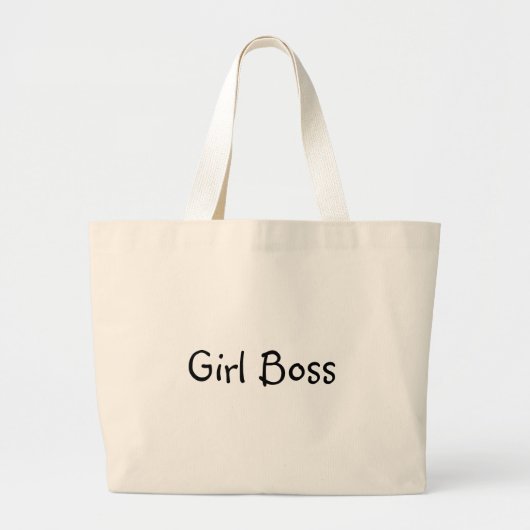 Girl Boss Jumbo Stoffbeutel (Vorne)