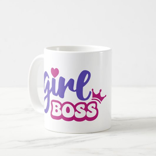 Girl Boss Kaffeetasse (Vorderseite Links)