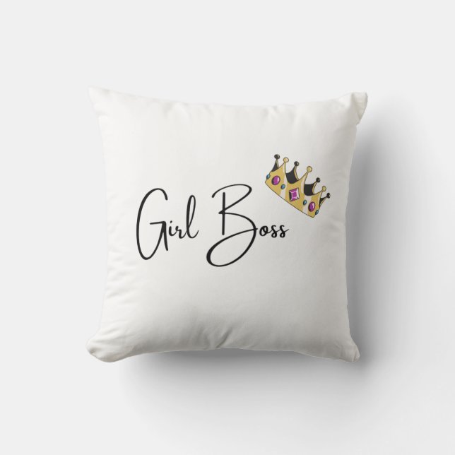 Girl Boss Kissen (Vorderseite)