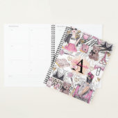 Girl Boss Luxury Black Pink Illustration Planer (Anzeige)