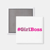 Girl Boss Merchandise Magnet (Vorderseite/Rückseite)