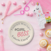 Girl Boss Personalisiert Pappteller (Party)