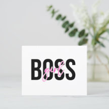Girl Boss Pink Black