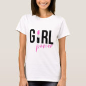 Girl Boss Pink Black T-Shirt (Vorderseite)