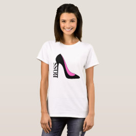 Girl Boss Pink Black T-Shirt