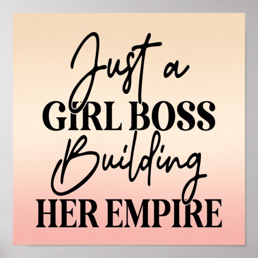 Girl Boss Poster (Vorne)