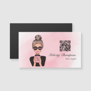 Girl Boss QR Code Magnetkarte