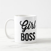 GIRL BOSS | Retro-Typografie-Tasse Tasse (Links)