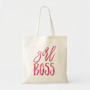 Girl Boss   Rosa Farbe Tragetasche