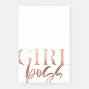 Girl Boss   Rose Schwarzer Text   Post-it Klebezettel