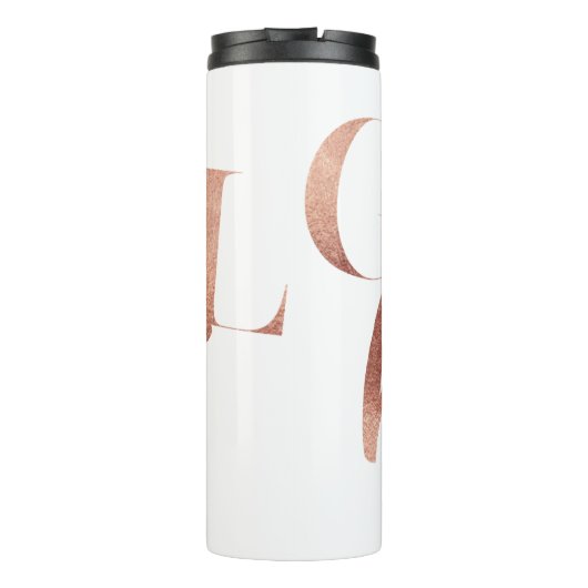 Girl Boss | Rose Schwarzer Text | Thermosbecher (Rückseite)