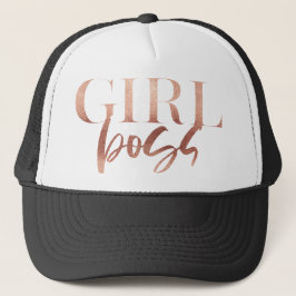 Girl Boss | Rose Schwarzer Text | Truckerkappe