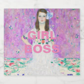 Girl Boss Schaumweinetikett (Einzelnes Label)