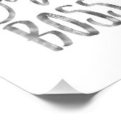 Girl Boss | Silver Art Print Fotodruck (Ecke)