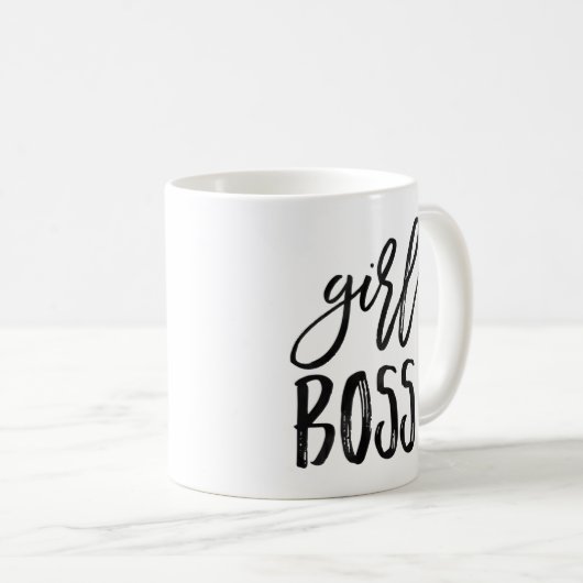 Girl Boss | Tasse des Kaffees (VorderseiteRechts)