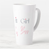Girl-Boss-Textdesign für Kaffee oder Tee Milchtasse (Rechte Ecke)