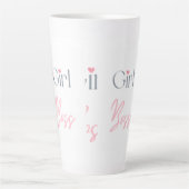 Girl-Boss-Textdesign für Kaffee oder Tee Milchtasse (Vorderseite)