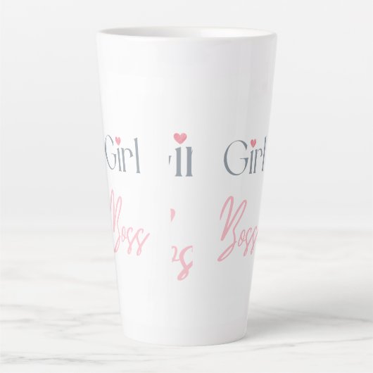 Girl-Boss-Textdesign für Kaffee oder Tee Milchtasse (Vorderseite)