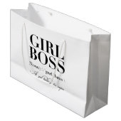 Girl Boss Tshirt, Girl Boss Große Geschenktüte (Vorderseite Schrägansicht)
