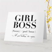 Girl Boss Tshirt, Girl Boss Karte (Gelbe Blume)
