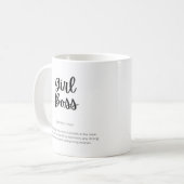 Girl Boss - Unternehmerin Kaffeetasse (Vorderseite Links)