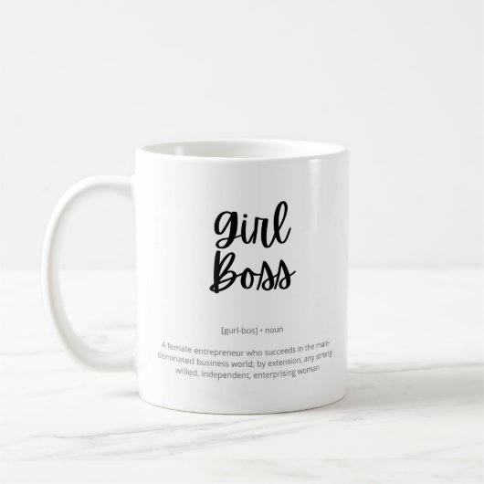 Girl Boss - Unternehmerin Kaffeetasse (Links)