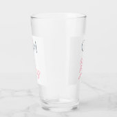 Girl Boss Word Text Minimalistisch Glas Tumbler (Rechts)
