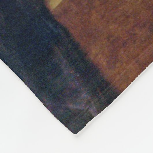 Girl, Bouguereau Fleecedecke (Ecke)