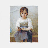 Girl, Bouguereau Fleecedecke (Vorderseite)