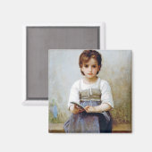 Girl, Bouguereau Magnet (Vorderseite/Rückseite)