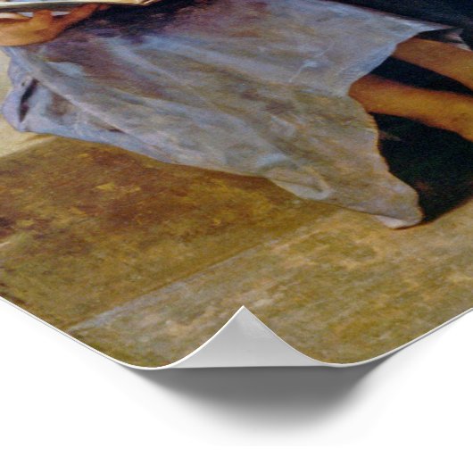 Girl, Bouguereau Poster (Ecke)