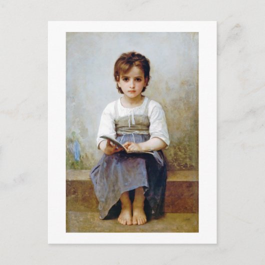 Girl, Bouguereau Postkarte (Vorderseite)