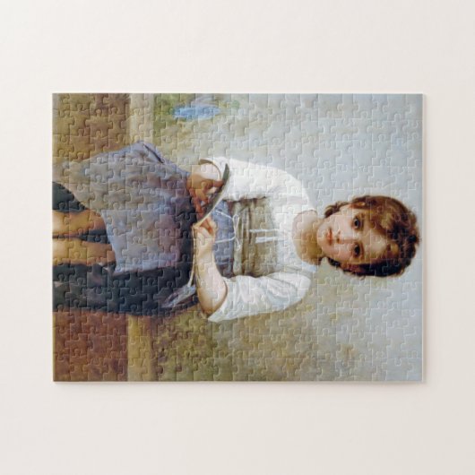 Girl, Bouguereau Puzzle (Horizontal)