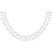 Girl Bow 4. Juli Geburtstagsbanner Wimpelkette (Alle)
