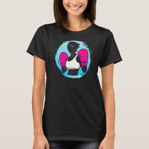 Girl Boxer Frauen Boxing Hot Pink Boxing Boxhandsc T-Shirt