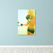 Girl Boxer gepackte Leinwand (Insitu (Holzboden))