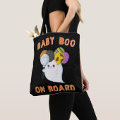 Girl Boy Halloween BABY BOO auf Board Womens Shirt Tasche (Von Nahem)
