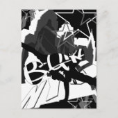 Girl Break Dancer Silhouette Postkarte (Vorderseite)