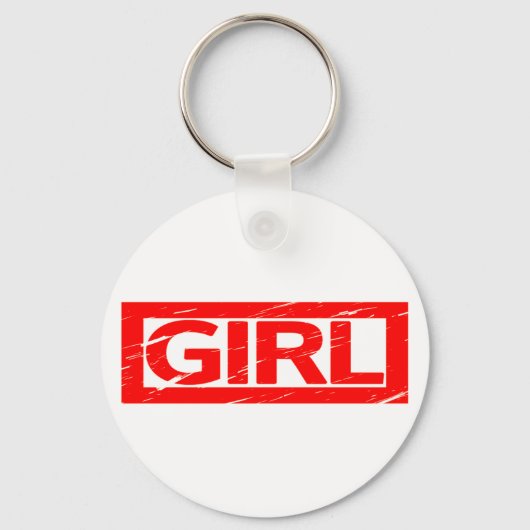 Girl Briefmarke Schlüsselanhänger (Vorderseite)
