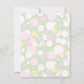 Girl Bubble Bath Baby Dusche Einladung (Rückseite)