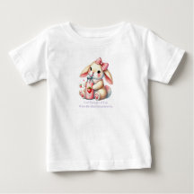 Girl Bunny Christian Baby T-Shirt