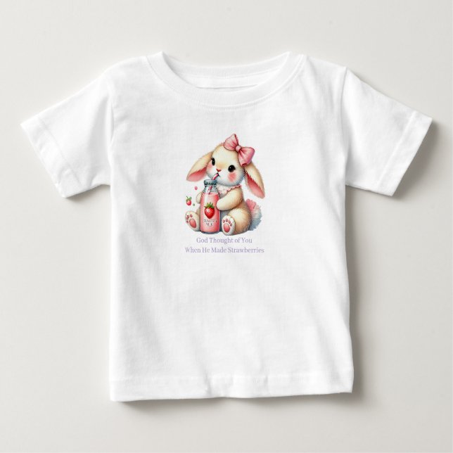 Girl Bunny Christian Baby T-Shirt (Vorderseite)